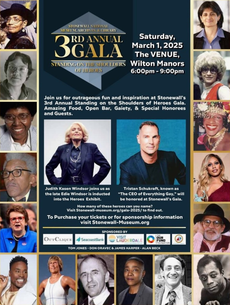 Stonewall National Museum & Archives Gala “Standing on the Shoulders of Heroes”